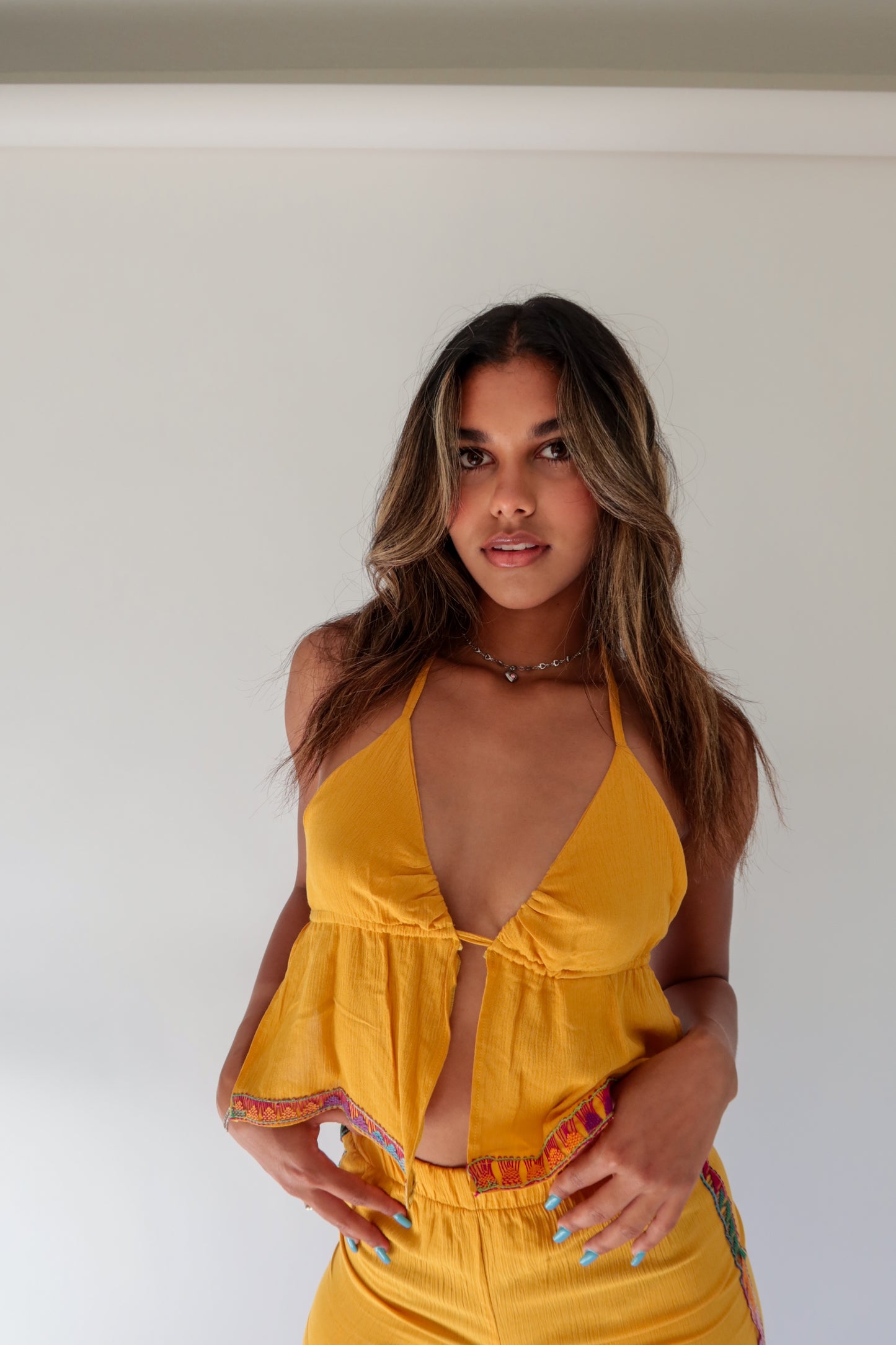 Yellow Mostaza Shorts